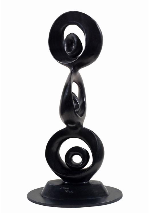 MINI WOW!, BICUANTICA 3, BLACK,  limited edition bronze, 30 cm x 10 cm x 10 cm