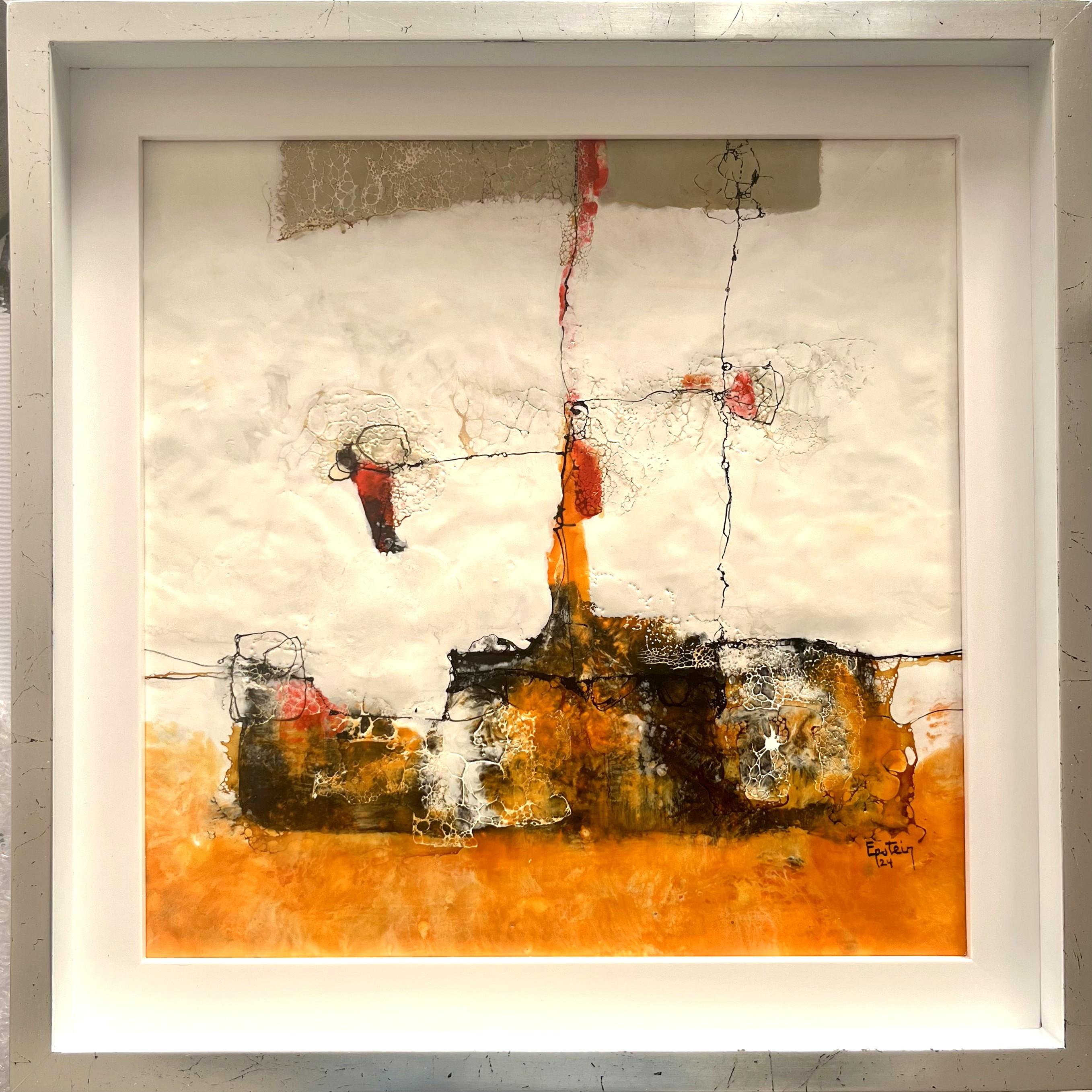 CALOR , encaustic on wood, 40 cm x 40 cm