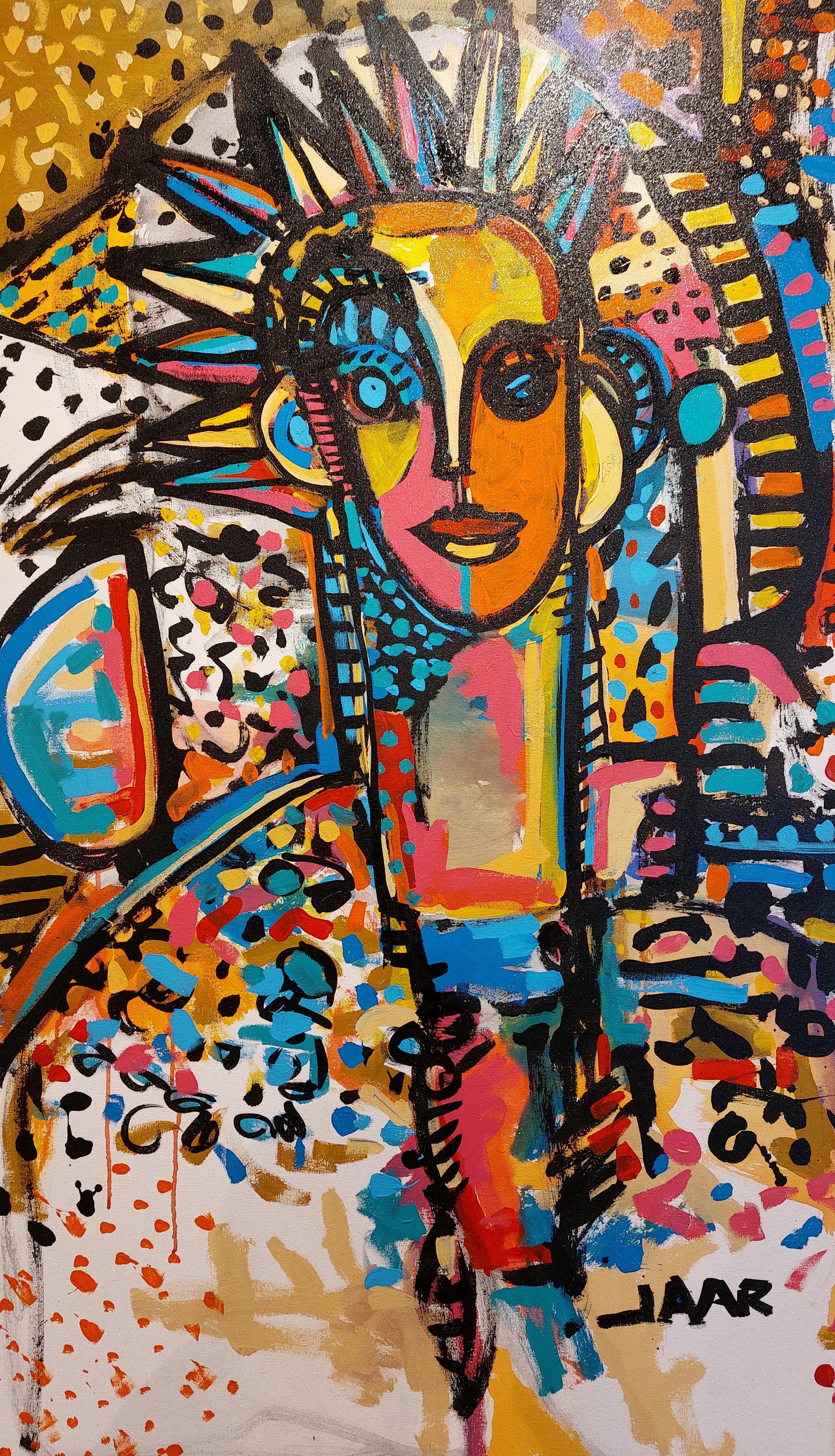 RAYO, acrylic on canvas, 150 cm x 100 cm