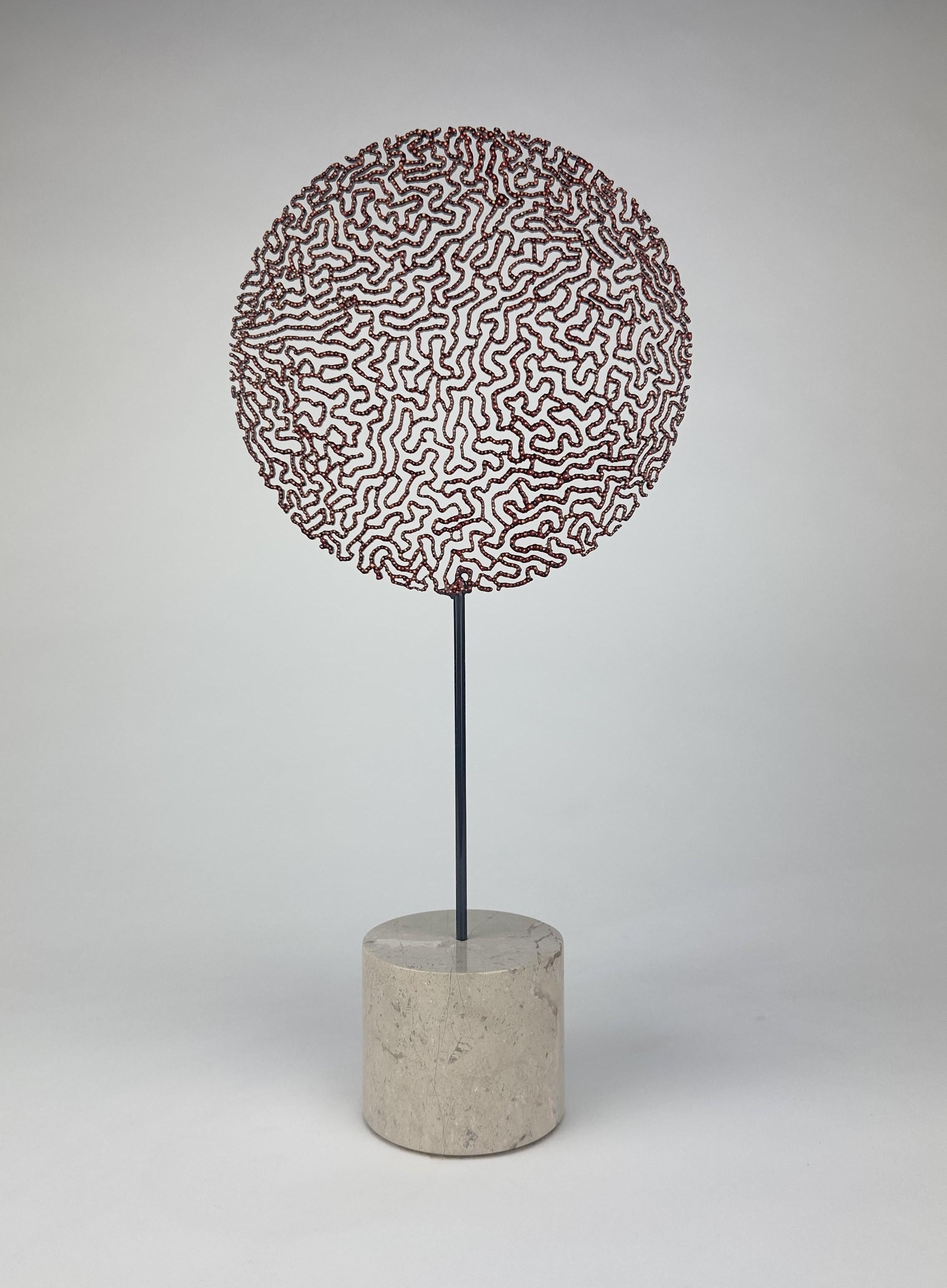 CORAL MATRIX RED, steel with unique patina