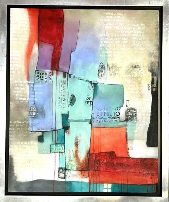 EQUIPAJE, técnica mixta sobre tela, 110 cm x 90 cm