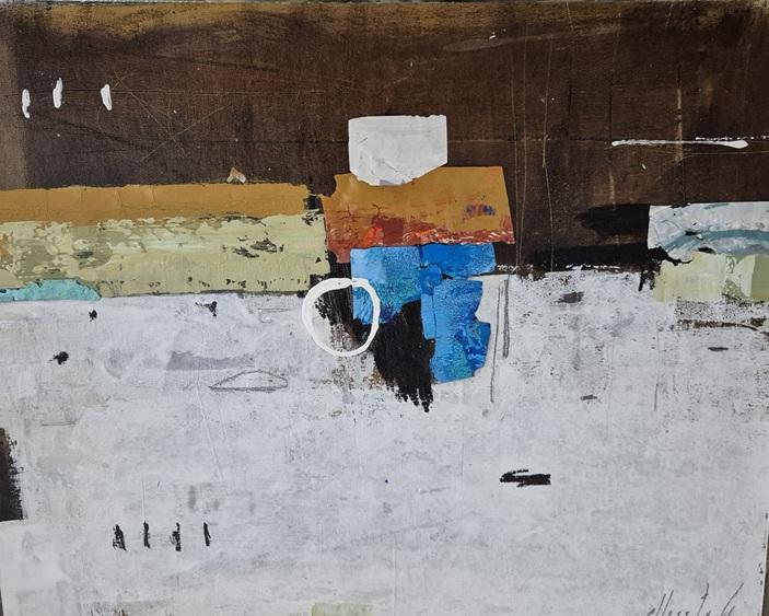 ABSTRACTO # 29, mixed media on canvas, 47 cm x 56 cm