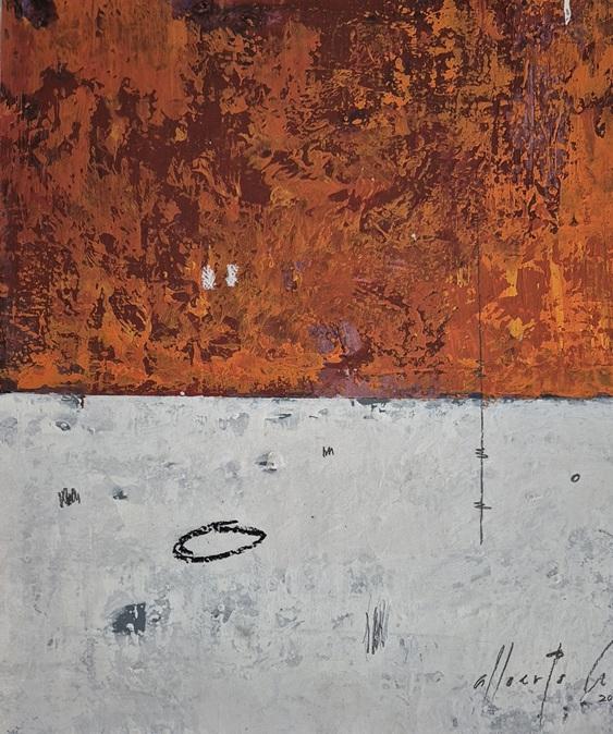 Abstracto # 36, mixed media on canvas, 45 cm x 42 cm